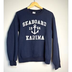 Gildan Seaboard Kadima Anchor/Ship/Nautical/Maritime Crewneck Sweatshirt, Size S